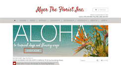 Desktop Screenshot of myertheflorist.com